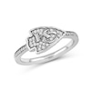 Thumbnail Image 1 of True Fans Kansas City Chiefs 1/15 ct tw Diamond Ring Sterling Silver