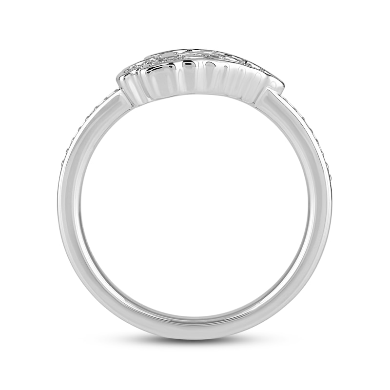 Main Image 4 of True Fans Kansas City Chiefs 1/15 ct tw Diamond Ring Sterling Silver