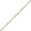 Thumbnail Image 2 of Diamond Trios Bracelet 1 ct tw 10K Yellow Gold 7.25"