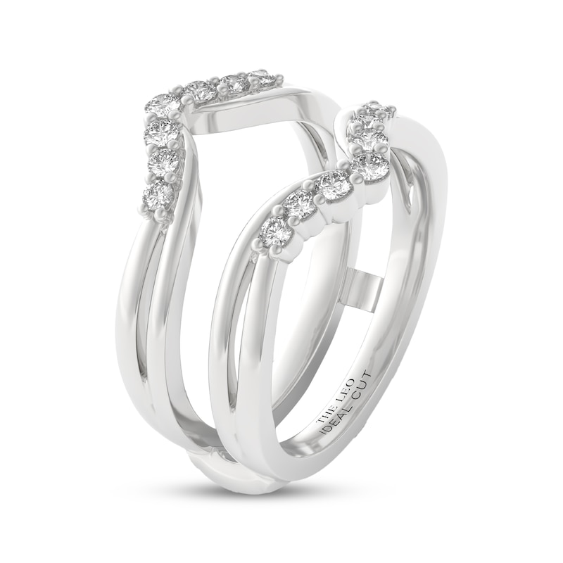 Main Image 2 of THE LEO Ideal Cut Diamond Enhancer Ring 1/3 ct tw 14K White Gold