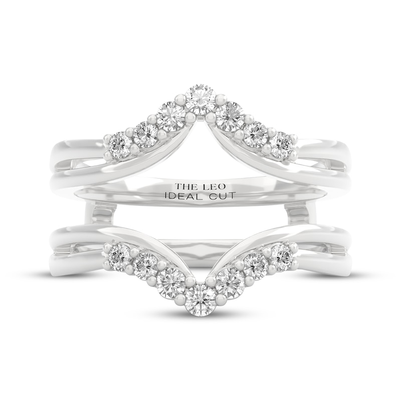 Main Image 3 of THE LEO Ideal Cut Diamond Enhancer Ring 1/3 ct tw 14K White Gold