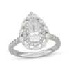 Thumbnail Image 1 of Neil Lane Artistry Pear-Shaped Lab-Grown Diamond Double Halo Engagement Ring 2-1/2 ct tw 14K White Gold