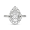 Thumbnail Image 3 of Neil Lane Artistry Pear-Shaped Lab-Grown Diamond Double Halo Engagement Ring 2-1/2 ct tw 14K White Gold
