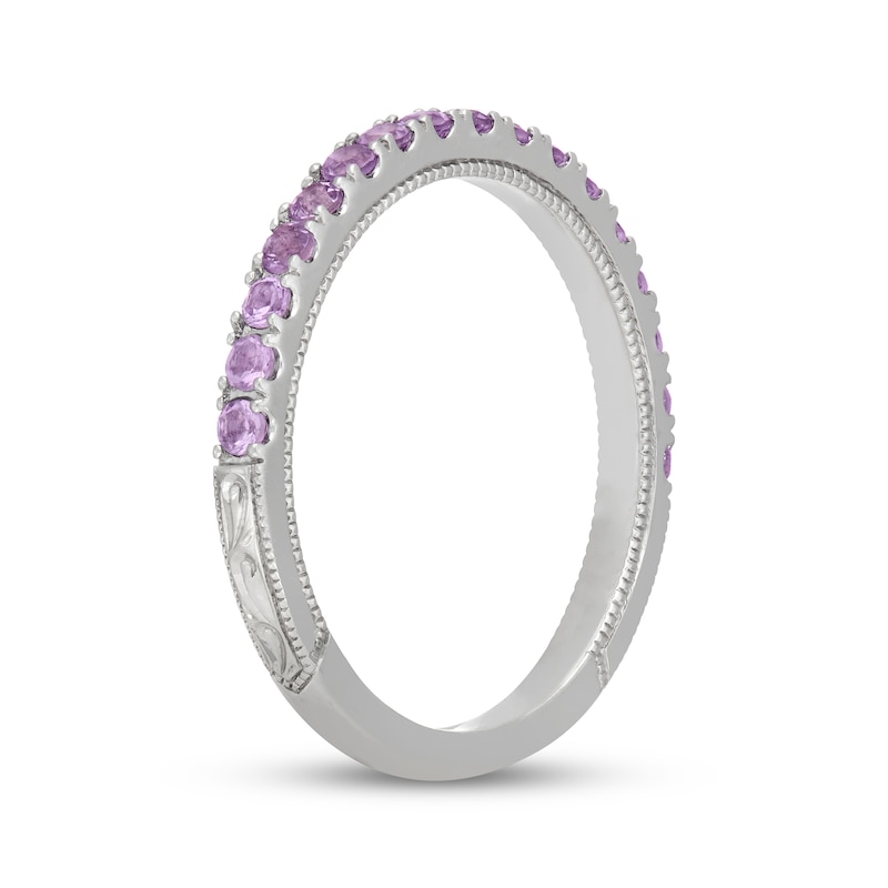 Main Image 2 of Neil Lane Purple Quartz Wedding Band 14K White Gold