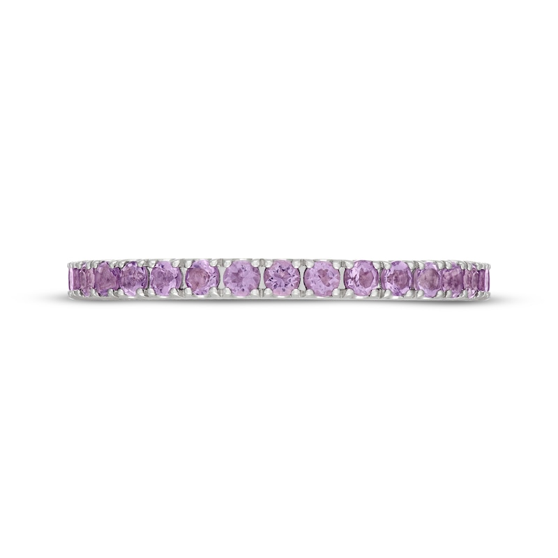 Main Image 3 of Neil Lane Purple Quartz Wedding Band 14K White Gold