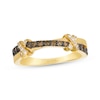 Thumbnail Image 1 of Le Vian Kiss Collection Diamond Crossover Ring 1/3 ct tw 14K Honey Gold