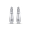 Thumbnail Image 2 of STUDIO BY KAY Diamond Pavé Hoop Earrings 1/5 ct tw Sterling Silver
