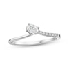 Thumbnail Image 1 of KAY Lab-Grown Diamonds Oval-Cut Curve Ring 1/4 ct tw 10K White Gold