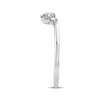 Thumbnail Image 2 of KAY Lab-Grown Diamonds Oval-Cut Curve Ring 1/4 ct tw 10K White Gold