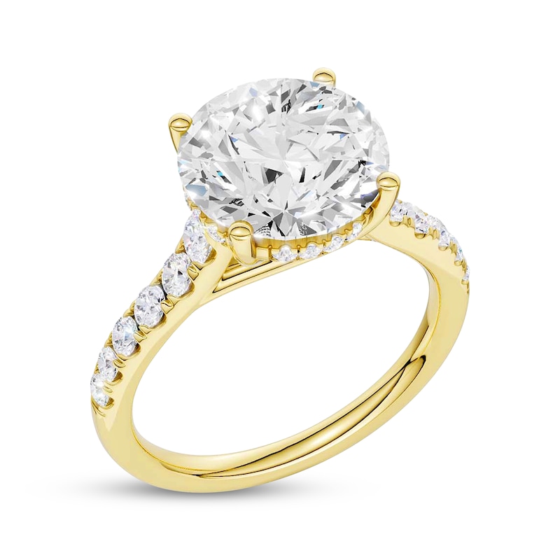 Main Image 2 of KAY Signature Collection Round-Cut Hidden Halo Engagement Ring 4-1/2 ct tw 14K Yellow Gold