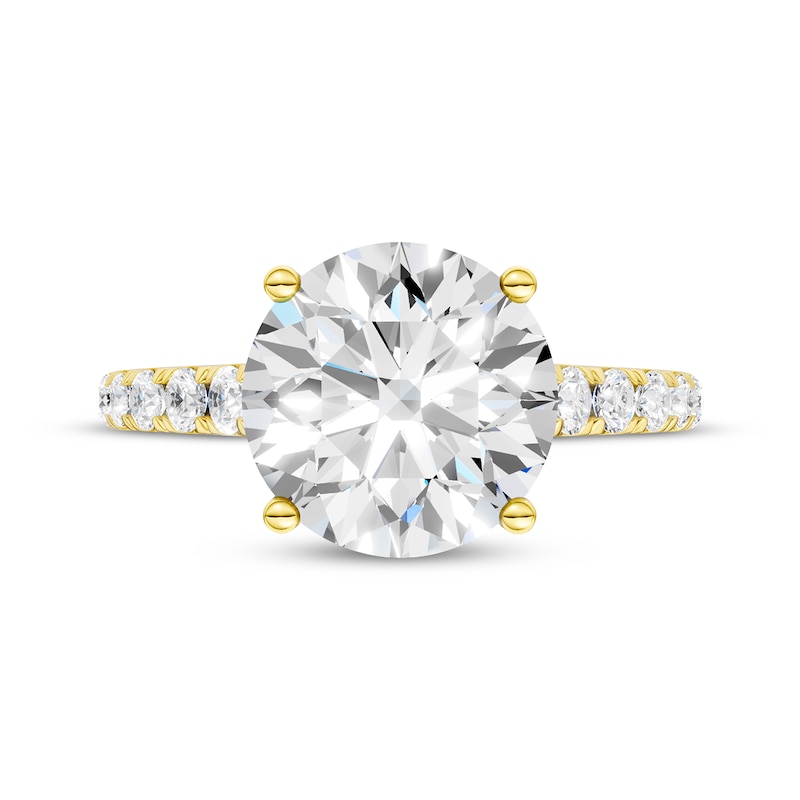 Main Image 4 of KAY Signature Collection Round-Cut Hidden Halo Engagement Ring 4-1/2 ct tw 14K Yellow Gold