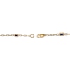 Thumbnail Image 3 of STUDIO BY KAY Baguette-Cut Blue Lab-Created Sapphire Station Bracelet 24K Yellow Gold Vermeil Sterling Silver 7.5"