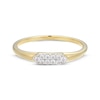 Thumbnail Image 3 of STUDIO BY KAY Lab-Grown Diamond Signet Ring 1/10 ct tw 24K Yellow Gold Vermeil Sterling Silver
