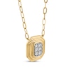 Thumbnail Image 2 of STUDIO BY KAY Lab-Grown Diamond Pavé Necklace 1/10 ct tw 24K Yellow Gold Vermeil Sterling Silver 18"