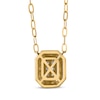 Thumbnail Image 3 of STUDIO BY KAY Lab-Grown Diamond Pavé Necklace 1/10 ct tw 24K Yellow Gold Vermeil Sterling Silver 18"