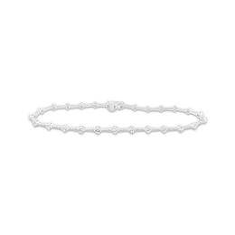 Milestones Diamond Station Bracelet 2 ct tw 10K White Gold 7.25"