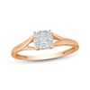 Thumbnail Image 1 of Multi-Diamond Promise Ring 1/10 ct tw 10K Two-Tone Gold