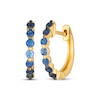 Thumbnail Image 1 of Le Vian Denim Ombré Sapphire Hoop Earrings 14K Honey Gold