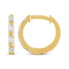 Thumbnail Image 3 of KAY Lab-Grown Diamonds Hoop Earrings 1/15 14K Yellow Gold-Plated Sterling Silver