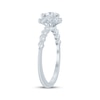 Thumbnail Image 2 of Now + Forever Lab-Grown Diamonds Round-Cut Halo Engagement Ring 1 ct tw 14K White Gold