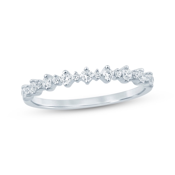 Now + Forever Lab-Grown Diamonds Stackable Anniversary Ring 1/4 ct tw 14K White Gold