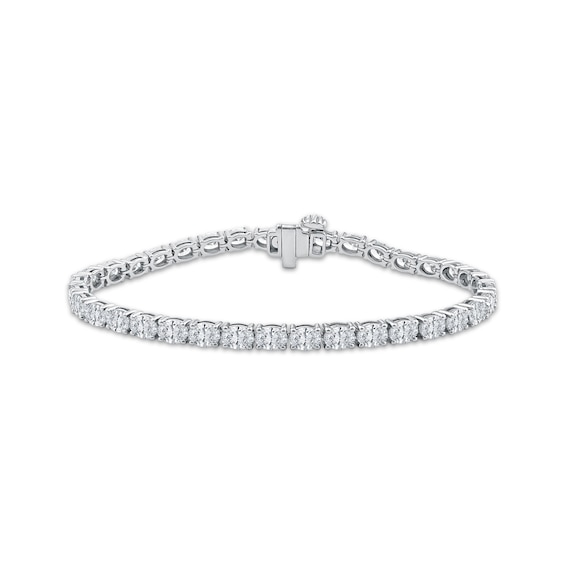KAY Lab-Grown Diamonds Certified Oval-Cut Tennis Bracelet 8 ct tw 10K White Gold 7"