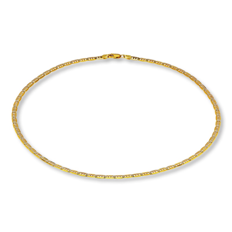 Main Image 1 of Mariner Link Chain Solid 10K Yellow Gold 20&quot;