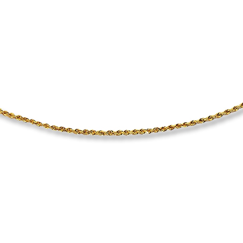 Main Image 1 of 1.5mm Rope Chain Necklace Solid 14K Yellow Gold 20&quot;