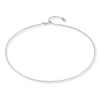 Thumbnail Image 1 of Adjustable Chain Necklace Solid 14K White Gold 20&quot;