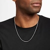 Thumbnail Image 3 of Adjustable Chain Necklace Solid 14K White Gold 20&quot;