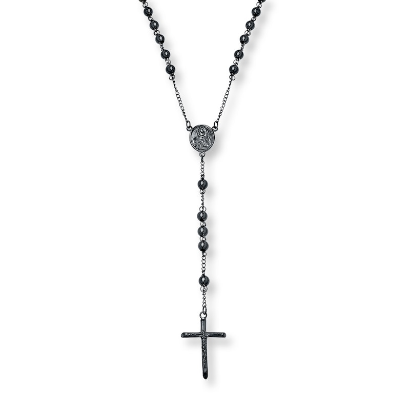 Main Image 1 of Rosary Bead Black Ion-Plated Stainless Steel