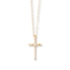 Thumbnail Image 1 of Diamond Cross Necklace 14K Yellow Gold 15&quot;