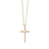 Thumbnail Image 0 of Diamond Cross Necklace 14K Yellow Gold 15"