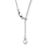 Thumbnail Image 2 of Franco Chain Necklace Solid 10K White Gold 20&quot;