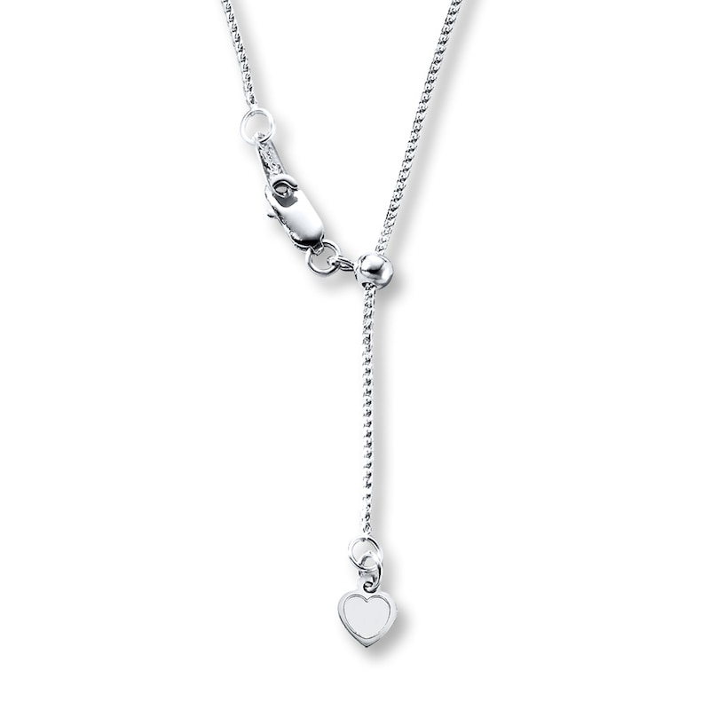 Main Image 2 of Franco Chain Necklace Solid 10K White Gold 20&quot;