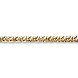 Mariner Necklace Solid 10K Two-Tone Gold 22"