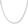 Wheat Chain Necklace 14K White Gold 20" Chain