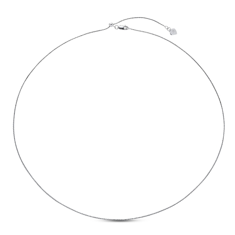 Main Image 2 of Wheat Chain Necklace Solid 14K White Gold 20&quot;