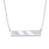 Thumbnail Image 1 of Bar Necklace 14K White Gold 18&quot;