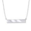 Thumbnail Image 0 of Bar Necklace 14K White Gold 18"