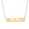 Thumbnail Image 0 of Bar Necklace Diamond Accent 14K Yellow Gold 18"