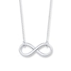 Thumbnail Image 0 of Infinity Necklace 14K White Gold 18"