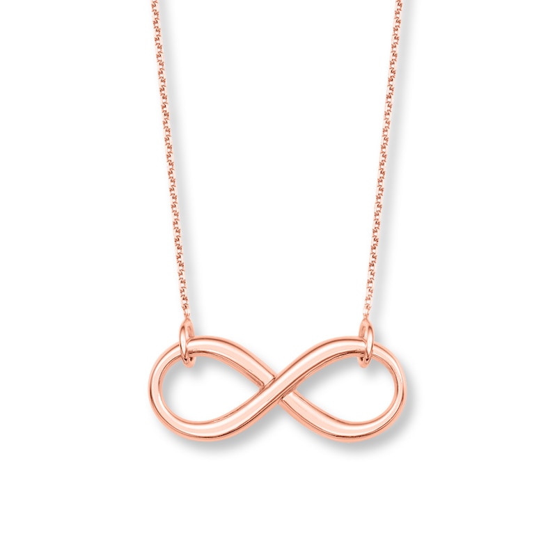 Small Infinity Symbol Charm in 14k Pink Gold Small Infinity Symbol Charm in 14k Pink Gold