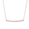 Thumbnail Image 1 of Thin Bar Necklace 14K Rose Gold 18&quot;