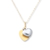 Thumbnail Image 1 of Children's Heart Necklace 14K Two-Tone Gold 13&quot;