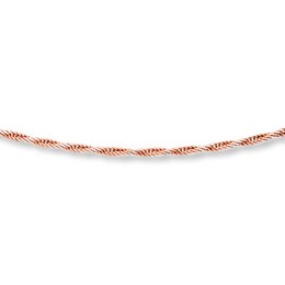 Rope Chain Solid 10K Two-Tone Gold 20&quot;