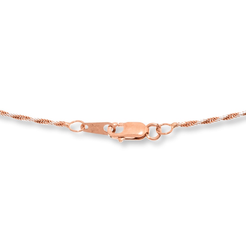 Main Image 3 of Rope Chain Solid 10K Two-Tone Gold 20&quot;