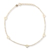 Heart Anklet 10K Yellow Gold 10"