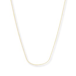 Cable Chain Solid 14K Yellow Gold 16&quot;
