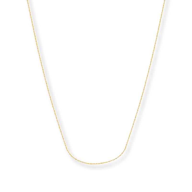 Main Image 1 of Cable Chain Solid 14K Yellow Gold 16&quot;